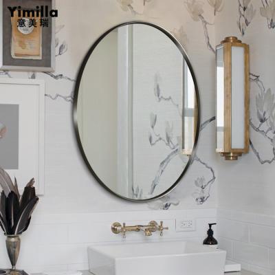 China Portable Factory Price Hotel Bathroom Toilet Wall Hanging LED Illuminated Ordinary Round Mirror for sale