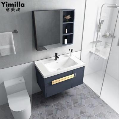 China Modern SUS304 Bathroom Furniture Storage Vanity Cabinet For Bathroom European Style for sale