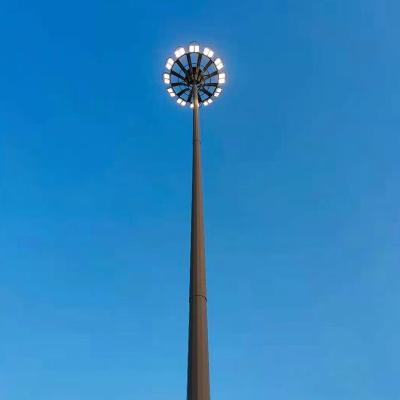 China Manufacturer High Bright High Quality Steel Plate Pole High Mast Light With 15-40m Pole for sale