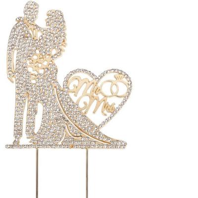 China Factory Cheap Acryl Cake Topper Acrylic Rhinestone Cake Topper Birthday/Anniversary/Wedding for sale