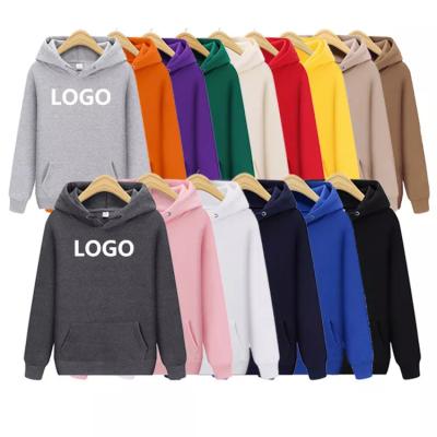 China Anti-wrinkle wholesale custom plain unisex Sweatshirt Pullover fleece blank hoodies for Chenille embroidery for sale