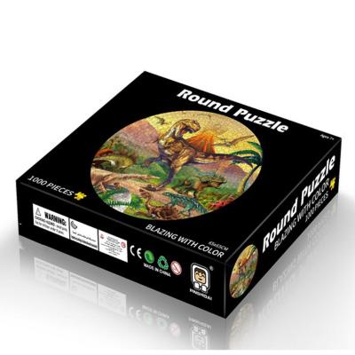 China Educational Toy Dinosaur Parent-child Gift Educational Toy Dinosaur Jigsaw Round Puzzle 1000 for sale