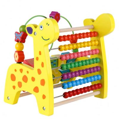 China Pearl calculate multifunctional cute toys education toy meth deer design tap piona pearl calculate toys for sale