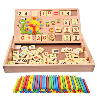 China Kindergarten Wooden Counting Sticks Kids Math Teaching Digital Sticks Toys Wooden Counting Sticks for sale