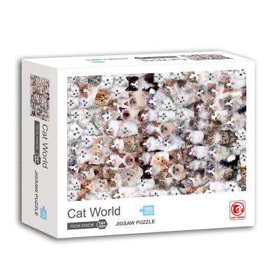 China Cartoon Toy Difficult High Quality 2mm Thick 1000 Piece Adult Jigsaw Puzzles for sale