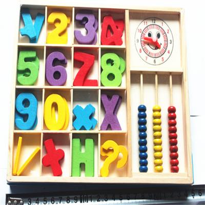 China Wooden Math Education Toys Number Stick Counting Stick Kindergarten Teaching Puzzle Game for sale