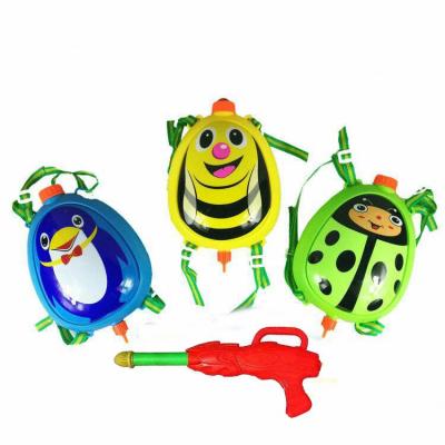 China Water Gun With Backpack Cute Pressurized Summer Toys Children Play Water Gun With Backpack for sale