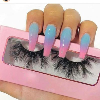 China Wholesale Winged 3d Mink Eyelash Case With Baby Pink Different Styles Lash Boxes 3d Mink Eyelashes for sale