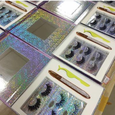 China Wholesale Winged Own Brand 25mm Eyelashes With Eyelash Case for sale