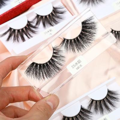 China Good Prices 15-25mm Mink Eyelashes Fluffy Winged Individual Strip Lashes Wholesale Packaging Boxes for sale