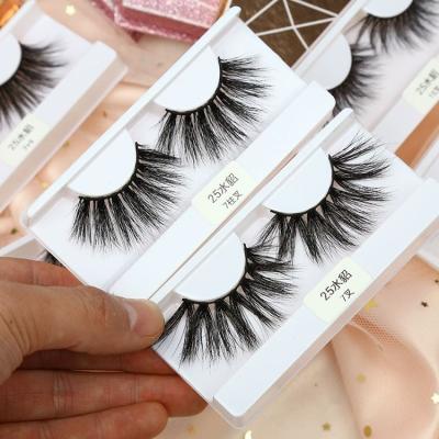 China Mink Lashes Natural Private Label high quality winged your own logo 25mm Mink Eyelashes for sale