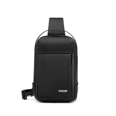 China High Quality School New Anti-theft Business USB Shoulder Bag Men Chest Filler Bag for sale