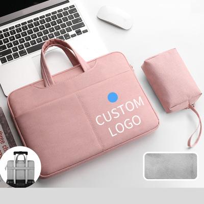 China Eco-Friendly Men Shoulder Messenger Briefcase 15.6 Inch Notebook Polyester Laptop Bag for sale