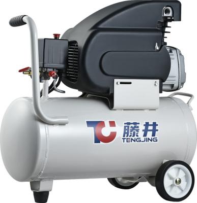 China 2hp 24L lubricated portable direct driven air compressor for sale