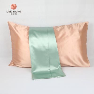 China 19 Momme 100% Pure Silk Pillowcase Envelope Closure Anti-Static Soft And Comfortable Breathable Pillow Cover Suitable For Hair And Skin for sale