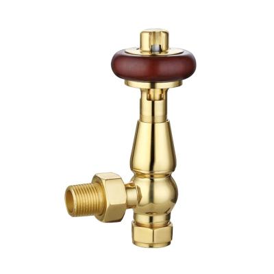 China General British style trv copper brass angle valves heating radiator for sale