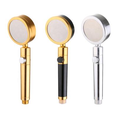 China With Spout Aluminum Black Universal Household Filter Booster Diverter Gold Space Hand Held Shower Faucet for sale