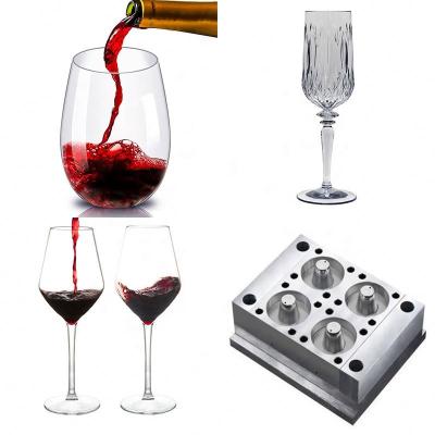 China Industry parts plastic injection mold of plastic wine cup and plastic drink cup mold for sale