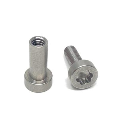 China High Precision Aluminum Custom Kitchen Knife Handle Screw Parts for sale