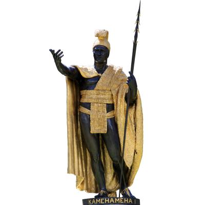 China The King Monument Metal Sculpture of Europe Roman Emperor Bronze Gild Statue for sale