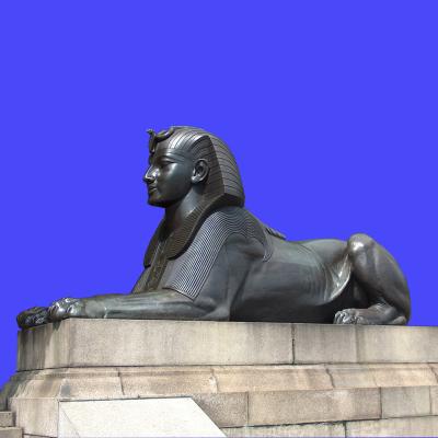 China Egypt Egypt Life Size Large Sphinx Bronze Statue Copper Egyptian Sculpture for sale