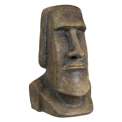 China Bronze Head Statue Metal Bust Contemporary Europe Island Sculpture Easter for sale