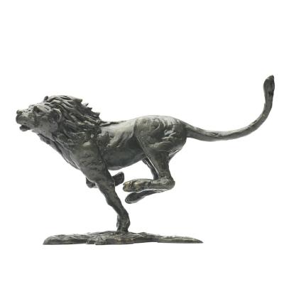 China Europe Outdoor Life Size Common Bronze Sculpture Lion Statue Copper Animal Art for sale