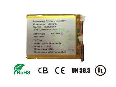 Chine batterie de 3.6V 2500mAh NMC pour le produit de 3C Digital à vendre