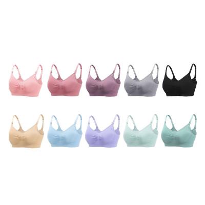 China Antibacterial Antibacterial Women Collected No Steel Ring Underwear Plus Size Maternity and Nursing Bras for sale