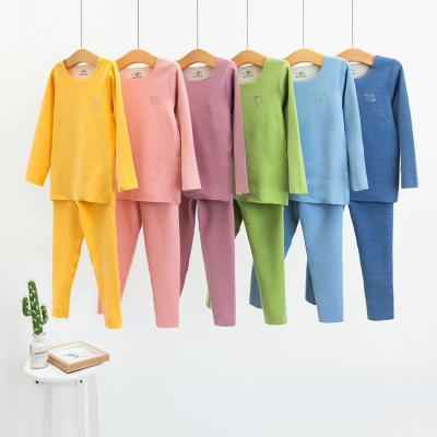 China Autumn And Winter Children's Cashmere Thermal Underwear Thermal Set Boneless Thermal Underwear For Kids for sale