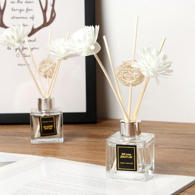 China Personal Care 50ML 100ML Reed Diffuser Aromatherapy Glass Bottle And Fragrant Oil Fragancia Difusor Perfume for sale