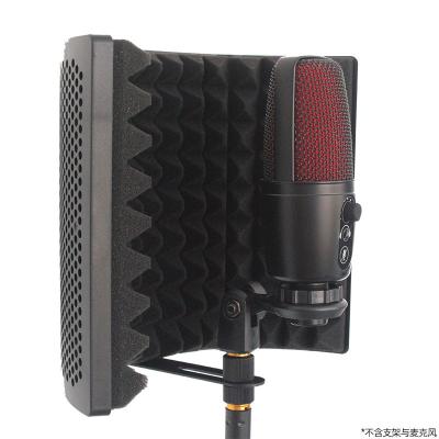 China Professional desktop soundproof screen microphone isolation shield for professional microphone recording small type for sale