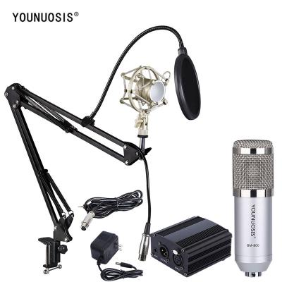 China Bm800 microphone profession handheld power studio recording vocal electret phantom condenser microphone for sale