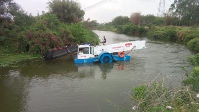 Китай Lake weed removal,4m Length，45Kw，1500m3,Cutter Aquatic Weed Harvester Mowing Stainless Steel Boat продается