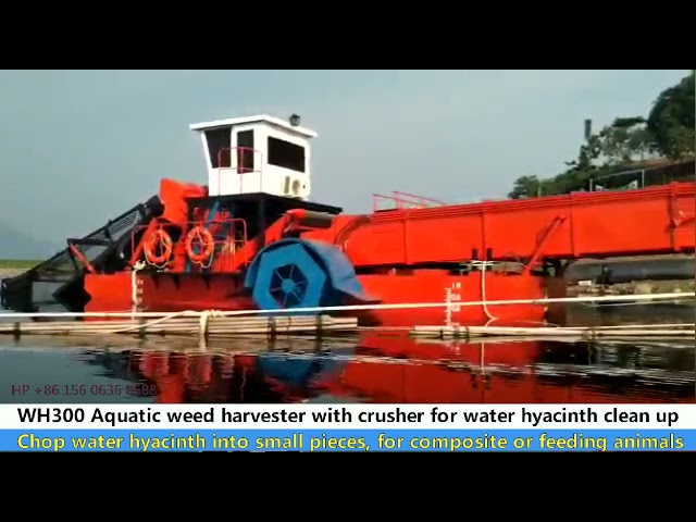 Aquatic Weeds Control Water Hyacinth Harvester Machine