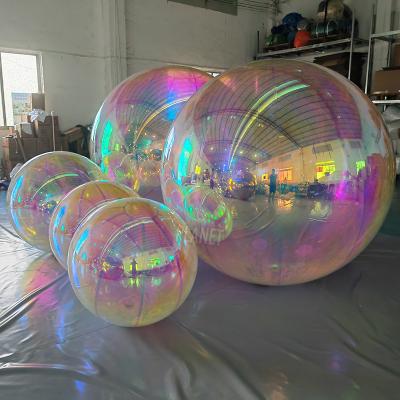 China Party Decoration Advertising Mirror Ball Inflatable Mirror Balloon PVC Mirror Sphere for sale