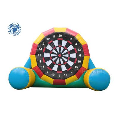 China Opblaasbaar Dart Board Outdoor Soccer Shoot Dart Football Kick Shooting Dartboard Voor sport spel Te koop