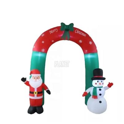 China Arco inflável do boneco de neve Arco inflável do Natal Arco inflável com o Pai Natal à venda