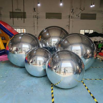 China Portable Reflective Inflatable Big Shiny Ball For Event Decoration for sale