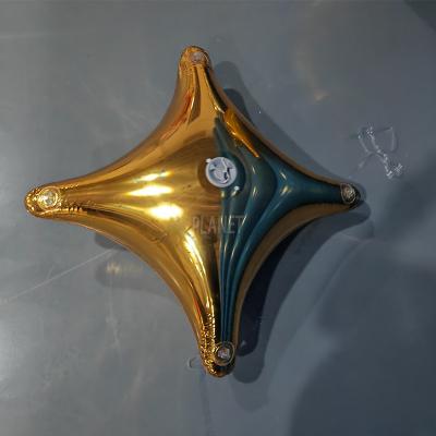 China New Design Inflatable Mirror Star Air Sealed Hanging Inflatable Star Balloon For Event Decoration for sale