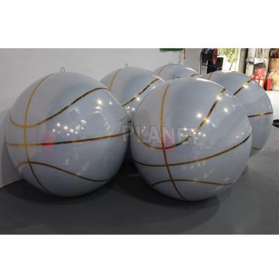 China Decoração de teto pendurado brilhante PVC gigante refletivo inflável Balão de espelho de basquete à venda