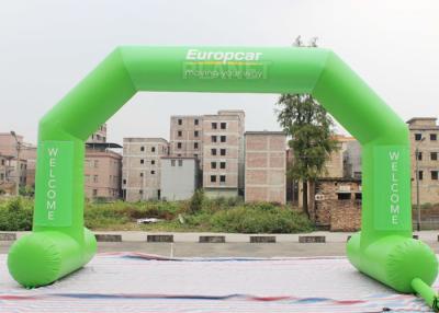 China La puntada inflable de encargo verde del arco sujeta la cinta ULTRAVIOLETA/la impresión de Digitaces en venta