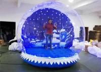 China Water Proof Christmas Blow Up Snow Globe Transparent Display LED Lights for sale