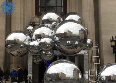 China Silberner 0.45m aufblasbarer reflektierender Ballon für Hochzeitsfest zu verkaufen