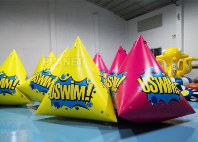 Cina l'indicatore di galleggiamento dell'acqua gonfiabile di 2.5m buoys con giallo/rosa di logo in vendita