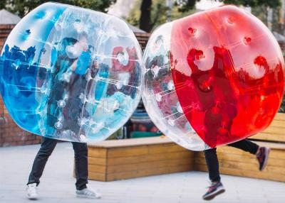 China futebol inflável 1.8m transparente da bolha do PVC de 1.2m 1.5m à venda