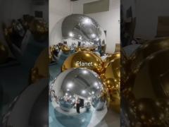 Illusion Color Inflatable Mirror Balloon Inflatable Mirror Ball For Christmas Decoration