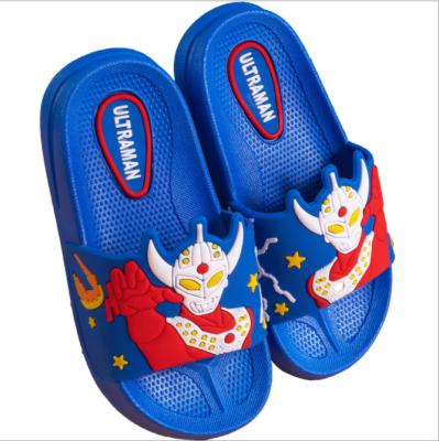 China Cartoon Children Boys Summer Anti-slippery Shoes Indoor Non-slip Children's Flat Slippers for sale