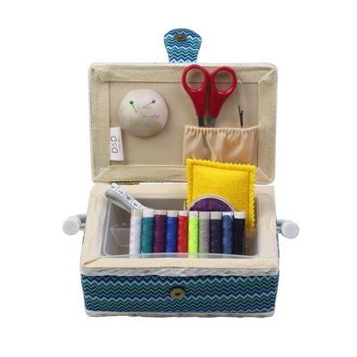 China High Quality Portable Sewing Fabric Storage Basket Tools Household Sewing Basket for sale