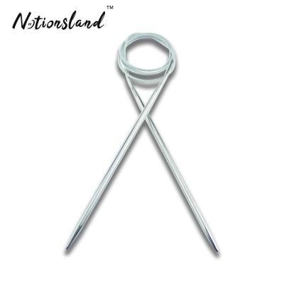 China 0.4*80cm Circular Stainless Steel Knitting Needle For Scarf Sewing 23S4080X for sale